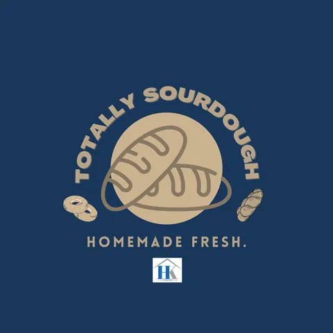 Totally Sourdough logo: homemade fresh